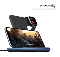 Produits les plus vendus LVSHUO Station de charge sans fil rapide 15W, support de charge rapide, chargeur sans fil 3 en 1