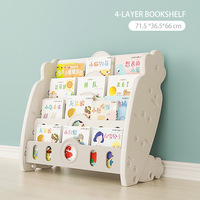 Muebles Infantiles con Temática de Zanahoria, Librerías de Plástico para Bebés, Estantería para Niños