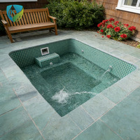 Livraison rapide, villa modulaire compacte, jardin chauffé, léger, résistant aux UV, taille personnalisée, piscine extérieure en fibre de verre, piscine spa