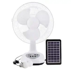 Solaire Portable de qualité supérieure, Mini ventilateur blanc Dc 16 pouces 12V ventilateur électrique/