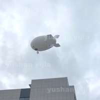 Dirigeable gonflable à hélium personnalisé de dirigeable blanc de publicité à télécommande dirigeable RC de Zeppelin