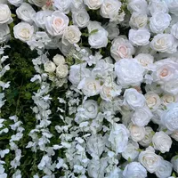Fabricants de murs floraux artificiels personnalisés pour décorations de fête, usine OEM en Chine