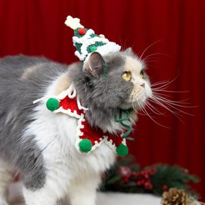 Gorro de Navidad para Perro, Disfraz Tejido de Una Sola Talla Ajustable, Ropa para Mascotas con Diseño Animal, Atuendo Festivo - Product Image 5