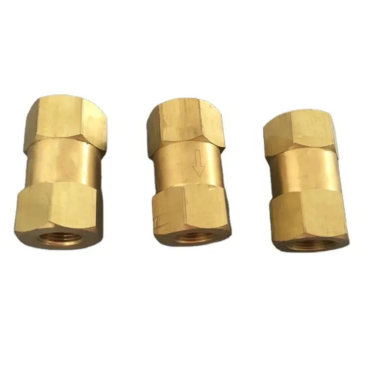 1/4"NPT brass inline check valve,adjustable inline check valve backflow prevention