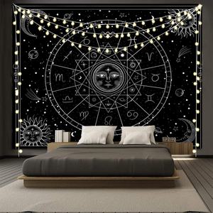 <span class=keywords><strong>ภาพ</strong></span><span class=keywords><strong>วาด</strong></span>ลายเส้นสีดำแบบกำหนดเองชุด Helios แขวนผนังตกแต่งบ้าน<span class=keywords><strong>โปสเตอร์</strong></span>ผ้าห่มพรมโยคะเสื่อปิกนิก - Product Image 2