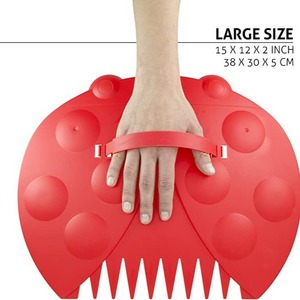 Rastrillo Ligero de Plástico con Clip para Hojas, Color Naranja, para Limpieza de Jardín, Marca Ladybug - Product Image 2
