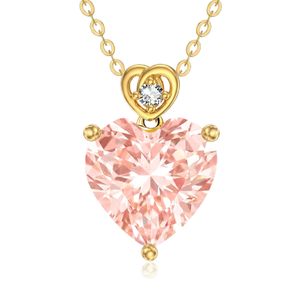 Pendentif cœur en morganite violet clair 3 carats, collier en or massif 14 carats, pierre de naissance de juin, cadeau de bijoux pour anniversaire et soirée romantique pour elle - Product Image 1