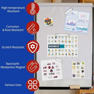 Aimants en néodyme rectangulaires longs <span class=keywords><strong>et</strong></span> plats à haute résistance à la compression avec revêtement en nickel - Product Image 4