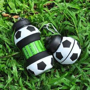Balón <span class=keywords><strong>de</strong></span> fútbol <span class=keywords><strong>de</strong></span> silicona, paleta Pickleball para niños, botella <span class=keywords><strong>de</strong></span> agua deportiva portátil extensible sin Bpa para niños - Product Image 3