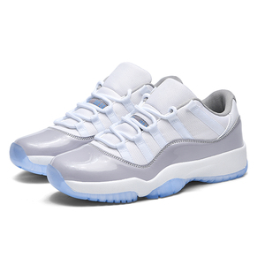 Scarpe da Basket Bbbomb Retro 11 Low per <span class=keywords><strong>Uomo</strong></span>, Bianche Nere Rosse, Tomaia in PU, Ammortizzazione e Assorbimento degli Urti, <span class=keywords><strong>Sneakers</strong></span> Sportive - Product Image 2
