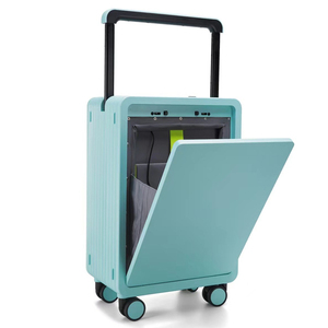 Túi du lịch cho bên ngoài phổ bánh xe tùy biến rộng xe đẩy phía trước mở hành lý USB sạc túi không thấm nước Vali - Product Image 1