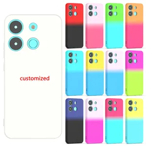 Casing silikon cair ponsel mewah kustom warna perubahan bertahap baru untuk Infinix Smart 7 (India) GT 10 Pro Hot 30 Note 30