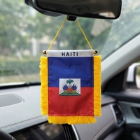 Drapeaux de voiture miniatures personnalisés, fanions, bannières, petits drapeaux à suspendre à la fenêtre, drapeaux en plastique à séchage rapide, impression numérique, pour rétroviseur