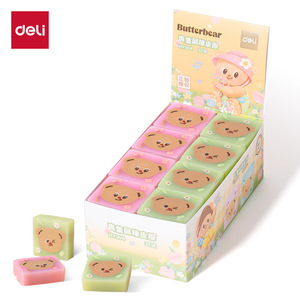 Gomme à effacer Deli Butter Bear HY904, gomme à effacer colorée de dessin animé pour étudiants - Product Image 1