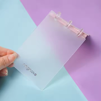 Carnet Kawaii Mini Discbound, design vertical portable personnalisé, petit journal avec pages intérieures colorées