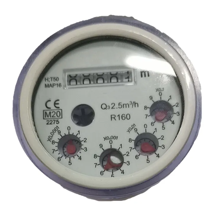R160 Semi-dry liquid seal multijet water meter mechanism