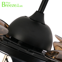 Personalización 40W LED ventilador de techo luz para cocina restaurante candelabro ventiladores de techo retráctiles