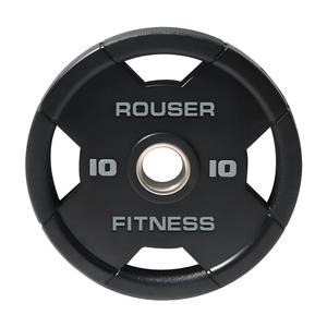 Plaques de musculation Rouser Fitness CPU Grip 2,5-25 kg avec logo personnalisé, revêtement en uréthane, disques de poids pour haltères pour la musculation en salle de sport commerciale - Product Image 1