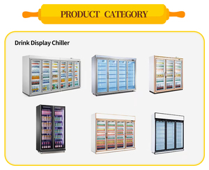 Vitrina Refrigerada Comercial de Doble Temperatura con Enfriamiento por Ventilador, Opciones de 4/5 Puertas, Solución Integral para Supermercados - Product Image 1