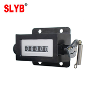Compteur rotatif mécanique SLYB 220VAC 5 chiffres 0-99999 D67-F avec ressort, dimensions 56,75x46,7x33,2mm CN;ZHE