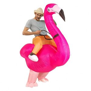 Costume gonflable géant de flamant rose pour adulte et enfant, déguisement pour Halloween, festival, fête - Product Image 2
