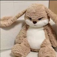 Peluche personnalisée T Evil Rabbit Doll, fabrication de jouets en peluche, jouets en coton PP, jouets en peluche pour enfants, Pâques, Noël
