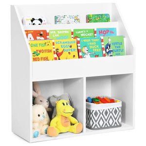 OEM Tùy Chỉnh Trẻ Em Trắng Kệ Sách Đồ Chơi Lưu Trữ Tủ Tổ Chức Lớn Cubes Tủ Sách Hiển Thị Sling Giá Cho Vườn Ươm Phòng Ngủ - Product Image 1