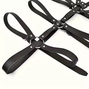 SM adulte <span class=keywords><strong>Erotica</strong></span> une pièce Bondage ceinture dos inversé menottes en cuir Alternative jouets érotiques harnais de corps - Product Image 5