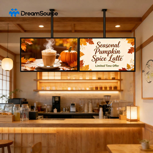 จอแสดงผล LCD ติดเพดานในอาคาร DreamSource ขนาด 43 นิ้ว แบบ Edge-Lit LED IPS Panel พร้อมระบบจัดการเนื้อหาในตัว ระบบปฏิบัติการ Android - Product Image 1