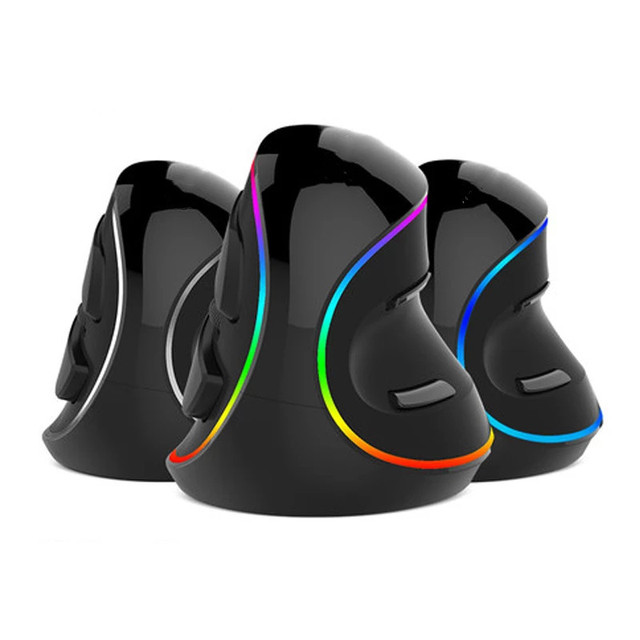 M618 PLUS Vertical Mouse Gaming Wired Ergonomics Mice Wireless 6 Buttons 4000 DPI Optical Right Hand for PC Laptop