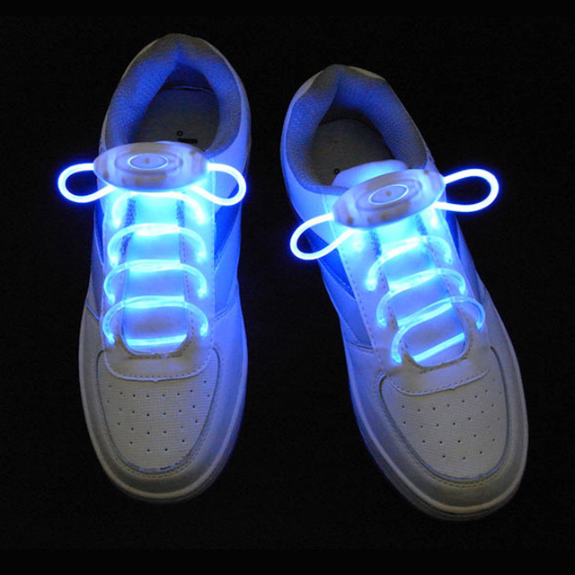 Modern Design Third Generation LED Luminous Shoelaces Battery Powered Flashing TPU Products for Outdoor Running for Home Use