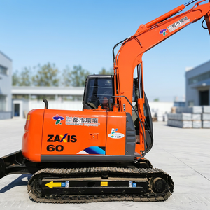 Mini-excavatrice d'occasion de 6 tonnes HITACHI ZX60 ZX60U à prix avantageux, petite machine de terrassement ZX60 d'occasion, excavatrice d'origine japonaise - Product Image 1