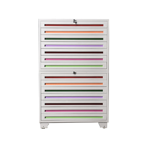 Armoire de rangement plate en acier pour plans et cartes, équipement de bureau et scolaire - Product Image 3