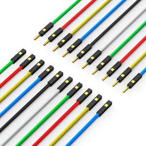 Cavo per Test in Silicone morbido flessibile da 2.54mm placcato oro Pin Dupont filo Jumper (8 pollici) 6 colori per elettronica elettrica - Product Image 4