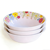 Ensemble de vaisselle en mélamine 30 pièces, collection de vaisselle, emballé dans une boîte de couleur florale