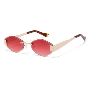 Gafas de Sol Cat Eye con Montura Completa en Oro Rosa, Lentes de Espejo Rosa, Unisex, Casuales, Ligeras, Ovaladas, para Actividades al Aire Libre - Product Image 6