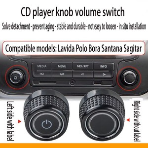Botón de Reproductor de CD y Perilla de Ajuste de Volumen Compatible con Volkswagen Jetta Bora <span class=keywords><strong>Santana</strong></span> - Product Image 6