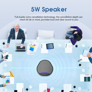 <span class=keywords><strong>ลำโพง</strong></span><span class=keywords><strong>ประชุม</strong></span>ไร้สายแบบพกพา ไมโครโฟนสำหรับโต๊ะ<span class=keywords><strong>ประชุม</strong></span>แบบรอบทิศทาง 360 องศา และระบบสปีกเกอร์โฟนไร้สาย - Product Image 3