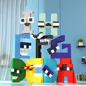 Juguete educativo <span class=keywords><strong>de</strong></span> 26 letras para niños, juguete <span class=keywords><strong>de</strong></span> bloques <span class=keywords><strong>de</strong></span> construcción con alfabeto - Product Image 1