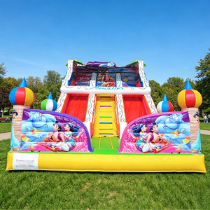 Tobogán Acuático Inflable Comercial WINSUN con Doble Carril para Fiestas Infantiles y Eventos Temáticos al Aire Libre - Product Image 1