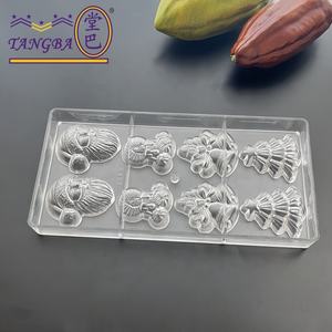 Tangba Santa Claus <span class=keywords><strong>campana</strong></span> árbol <span class=keywords><strong>de</strong></span> Navidad plástico Chocolate caramelo molde personalizable <span class=keywords><strong>policarbonato</strong></span> Chocolate molde - Product Image 3