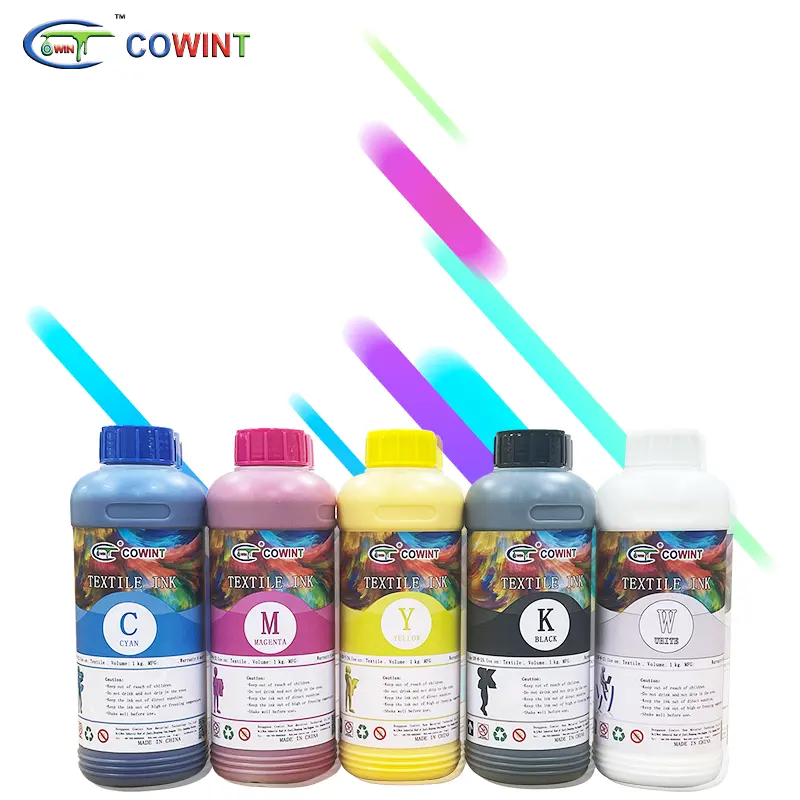 Cowint metallische fluoreszierende 1000 ml 1,5 l xp600 system nanodroplt tinte zeitdrucker 2023 dtf unic dtf tinte