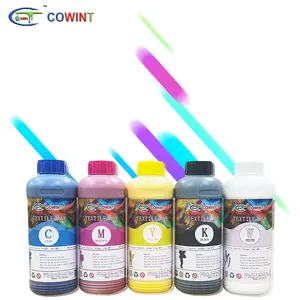 Cowint metálico fluorescente 1000ml 1.5L xp600 sistema nanodroplt tinta tiempo impresora 2023 DTF UNIC DTF tinta