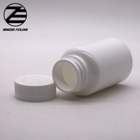 Flacon de capsules en plastique HDPE 50 pièces, conteneur vide de 100ml 120ml 150ml, pour les complément vitamines, bouteille pour emballage
