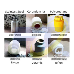 Broyeur à billes de laboratoire pour le broyage de poudres minérales/chimiques/électriques avec un récipient en <span class=keywords><strong>céramique</strong></span>/PU/acier inoxydable, petit broyeur de table - Product Image 5