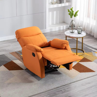 Canapé inclinable en cuir artificiel personnalisé, confortable, pour salon, meubles de salon