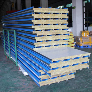 Panneaux sandwich muraux 50mm <span class=keywords><strong>Prix</strong></span> par <span class=keywords><strong>m2</strong></span> Fabricant de panneaux sandwich en laine de roche - Product Image 2