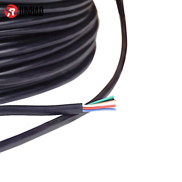 כבלי PVC מצופה תקוע פח מצופה נחושת גמיש כבל 6 Core 28AWG חוטי חשמל כבל