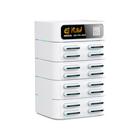 Emplacements OEM 5000mAh Banques d'alimentation partagées Station de location Distributeurs automatiques 50W/65W/10W sorties Chargement sans fil GaN Tech Étanche
