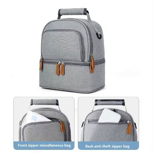 Large Capacity Portable Lunch Bag, Hot Picnic School Food Lunch Bag, Insulation <b>Material</b>, Fresh <b>Cooler</b>, Handbag With Lunch Bag - Product Image 2